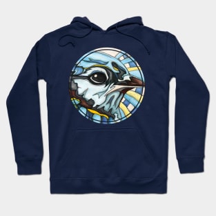 Blue jay bird graphic design Hoodie